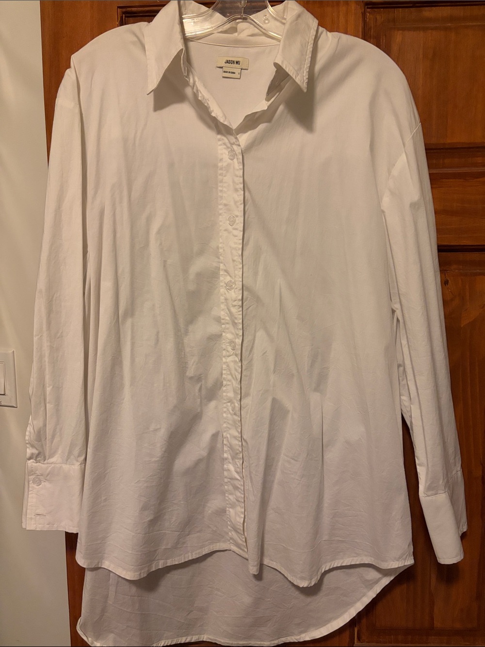 Jason Wu White Relaxed Cotton Button-Down Shirt
